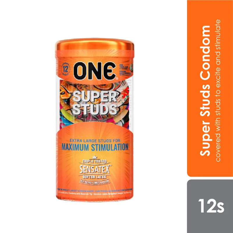 One Condom Super Studs 12s | Maximum Stimulation Condom