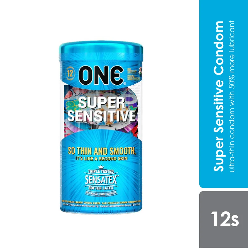 One Condom Super Sensitive 12s | With Sheer Design