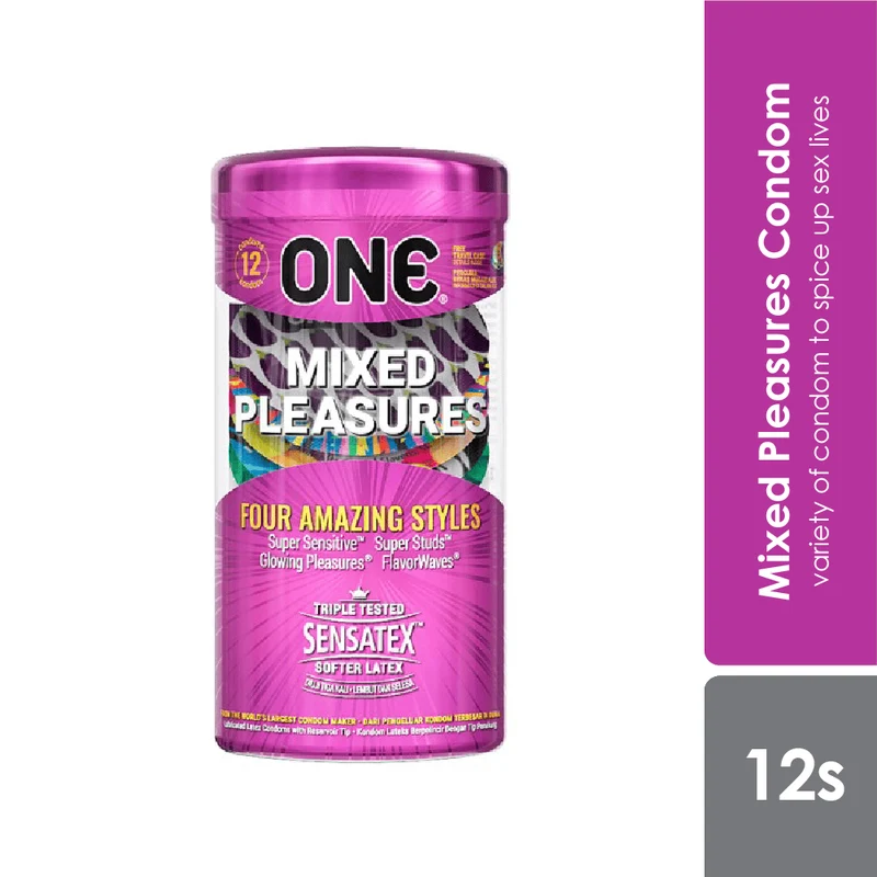 One Condom Mixed Pleasures 12s | Premium Lubricant