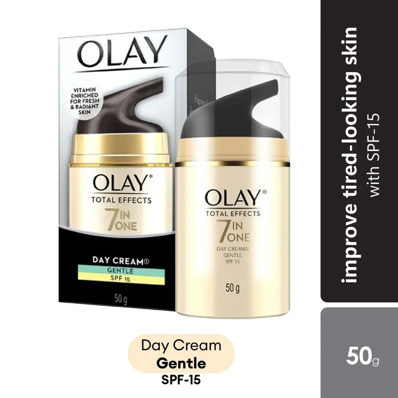 Olay Total Effects 7in1 Gentle Day Cr SPF15 50g | Fights The Lines and Wrinkles