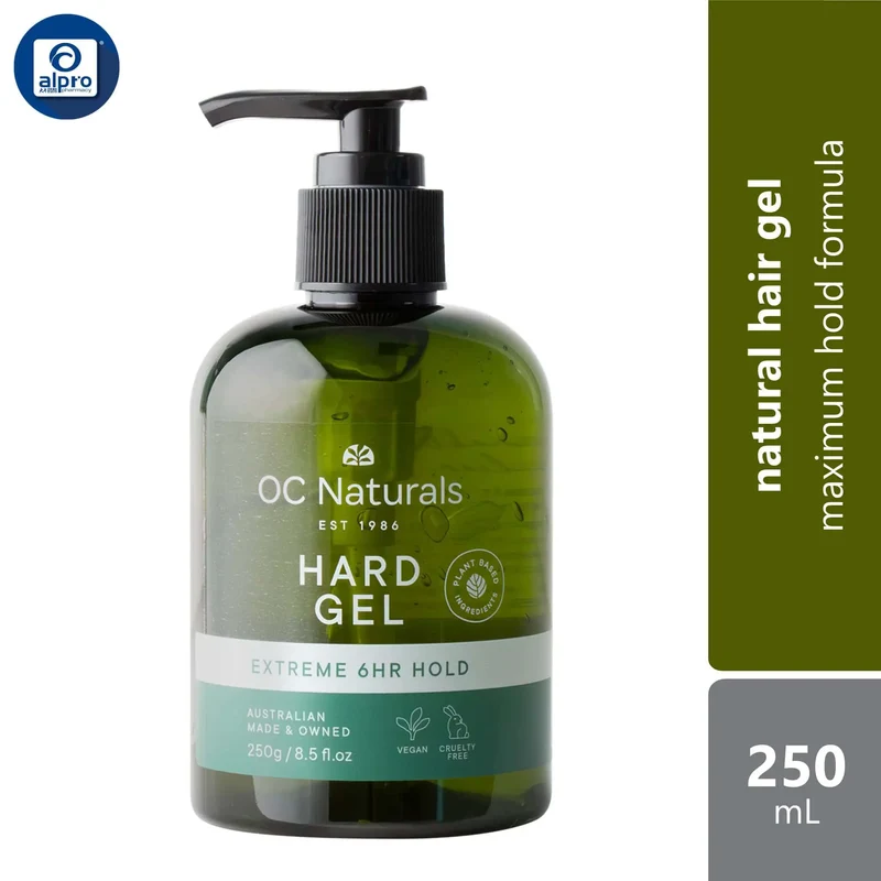 OC Naturals Hard Gel 250mL | Maximum Hold Formula
