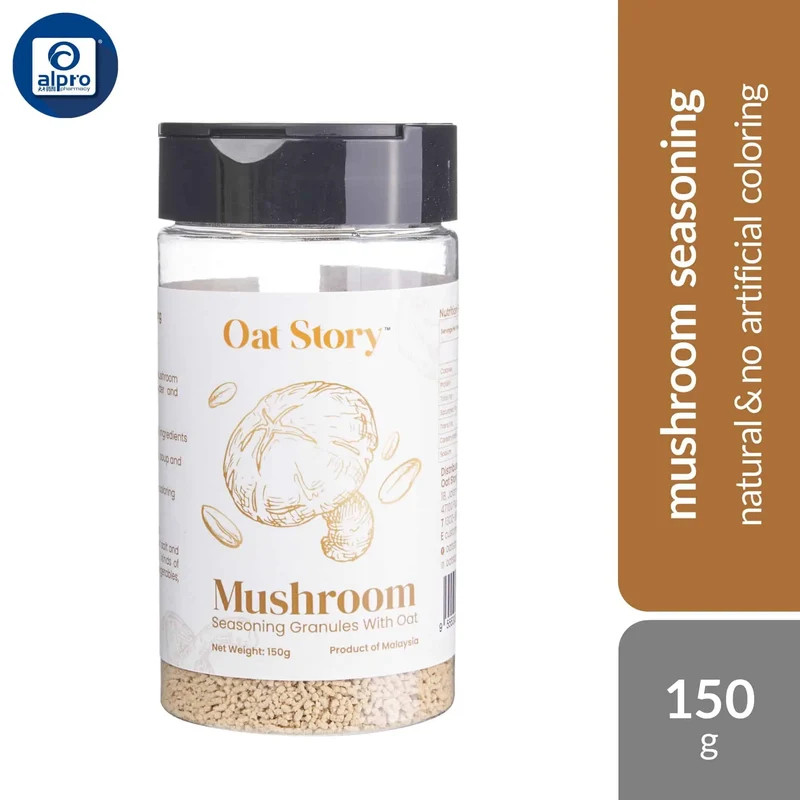 Oat Merry Mushroom Seasoning Granules with Oat 150g | Natural & No Artificial Coloring (Exp: 21/10/2025)