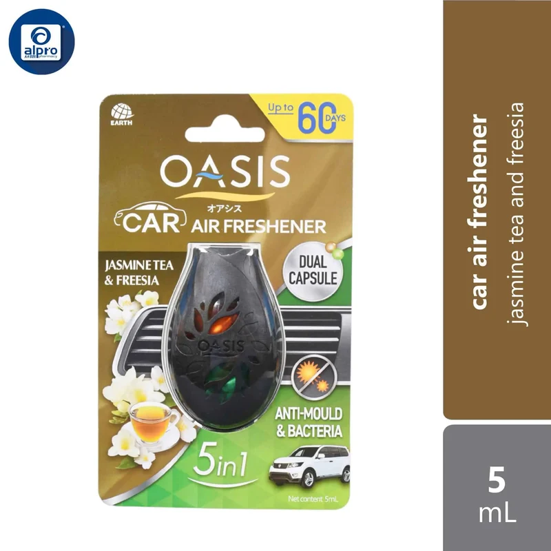 Oasis Car Freshener 5mL | Jasmine Tea & Freesia