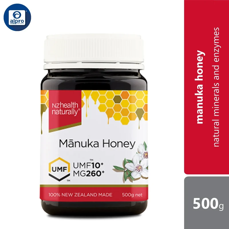 NZHealth Naturally UMF10+ Manuka Honey 500g | Natural Minerals and Enzymes