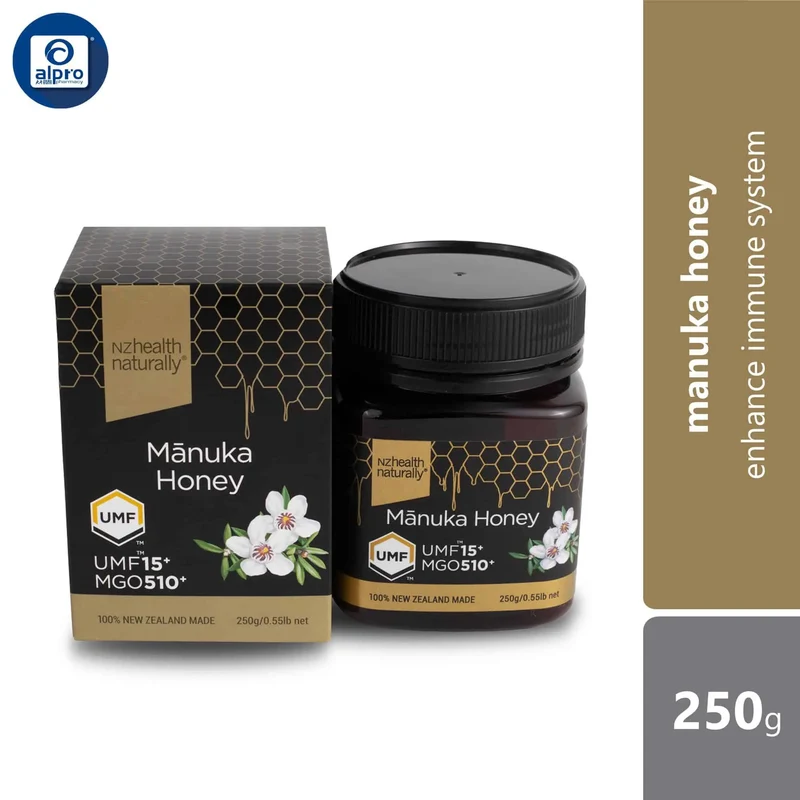 NZHealth Naturally UMF15+ Manuka Honey 250g | Enhance Immune System