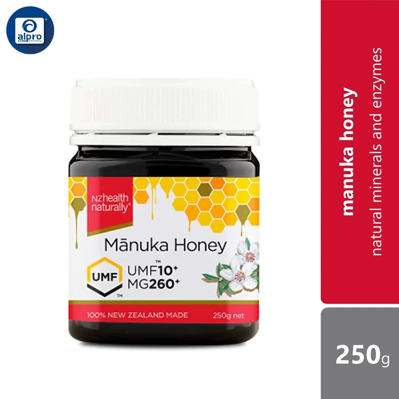 NZHealth Naturally UMF10+ Manuka Honey 250g | Natural Minerals and Enzymes