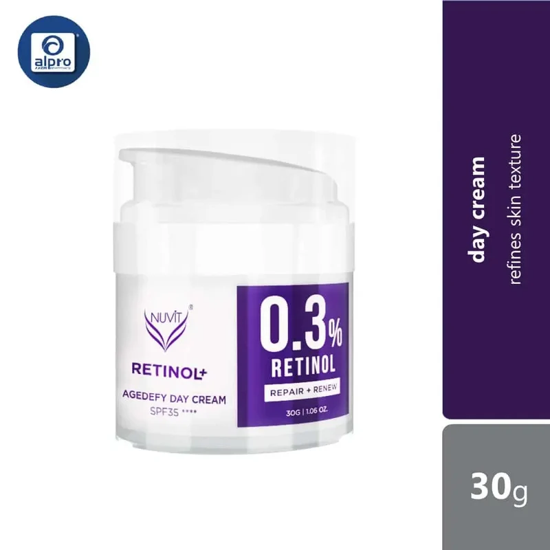 Nuvit Retinol+ Agedefy Day Cream | Refines Skin Texture