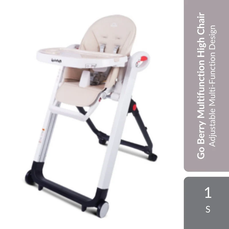 Quinton Go Berry Multifunction High Chair-Beige