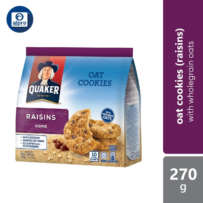 Quaker Oat Cookies - Raisin (270gX10s)