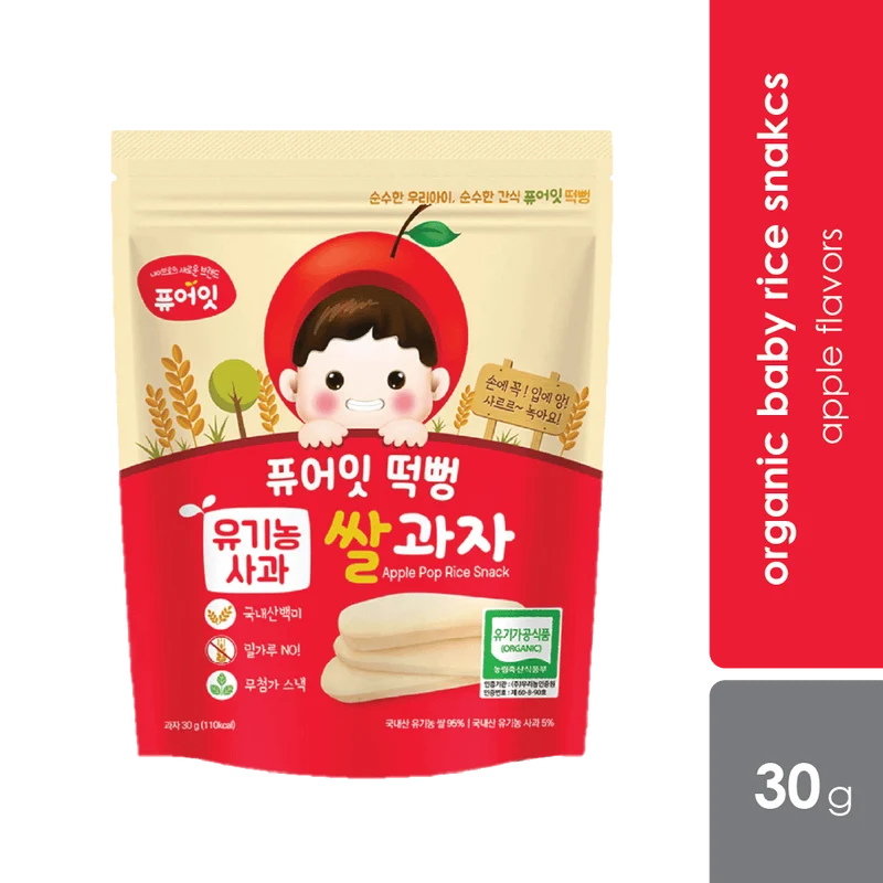 Pure- Eat Organic Pop Rice Snack 30g (Different Flavours)
