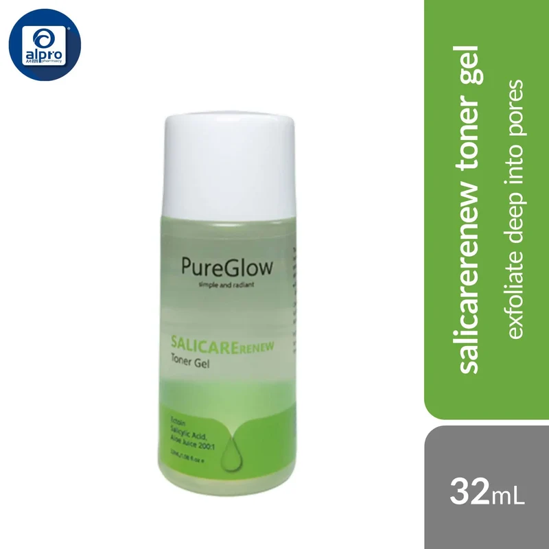 PureGlow Salicare Renew Toner Gel 32mL | Exfoliate Deep Into Pores