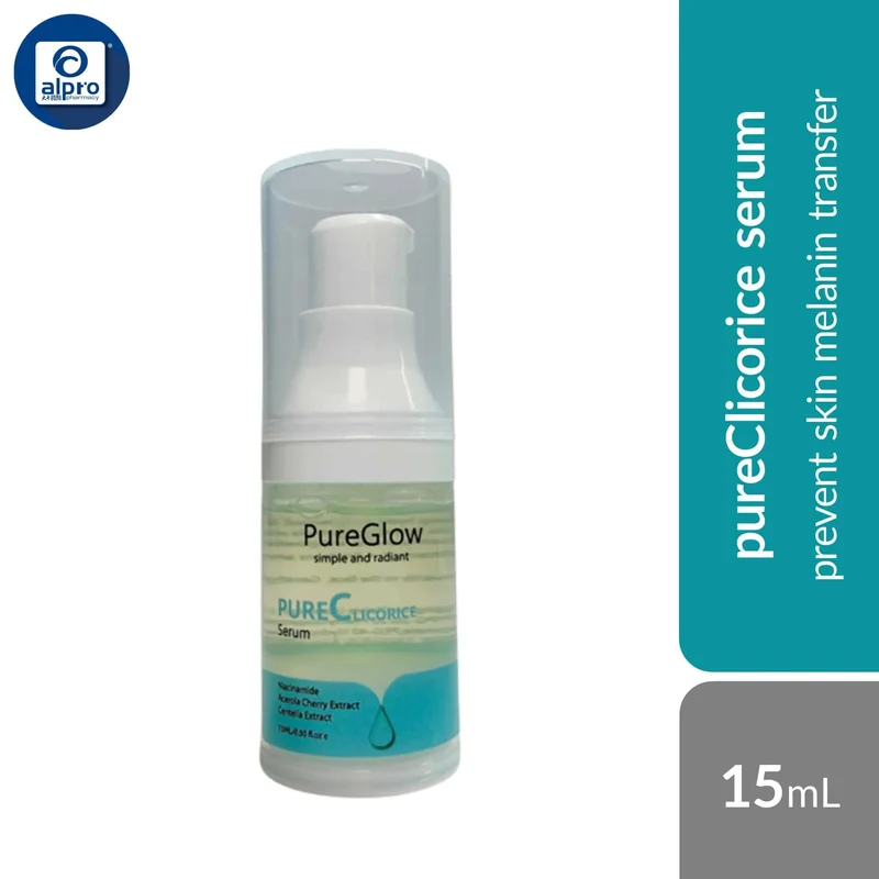 PureGlow Pure C Licorice Serum 15mL | Natural Whitening Effect