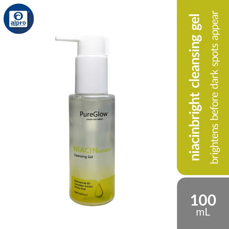 PureGlow Niacinbright Cleansing Gel 100mL | Brightens Before Dark Spots Appear