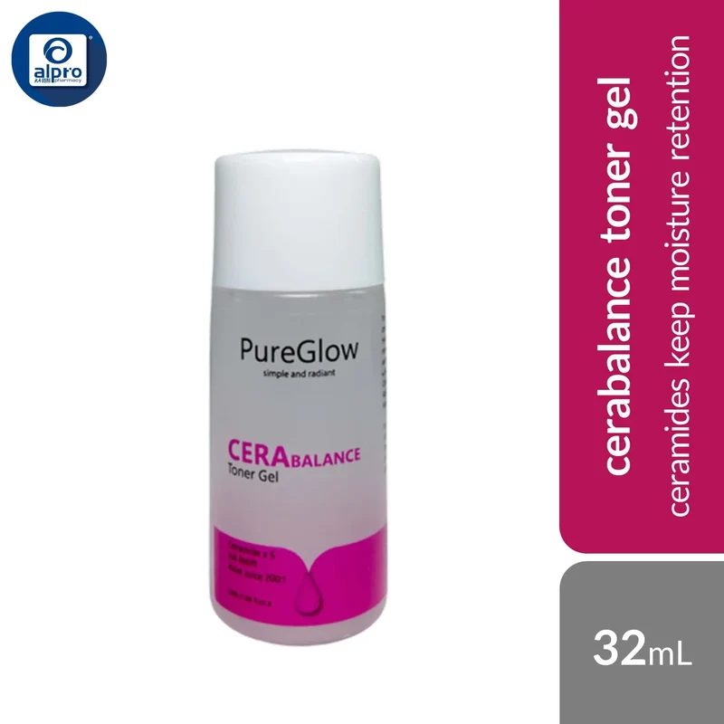 PureGlow Cerabalance Toner Gel 32mL | Ceramides Keep Moisture Retention
