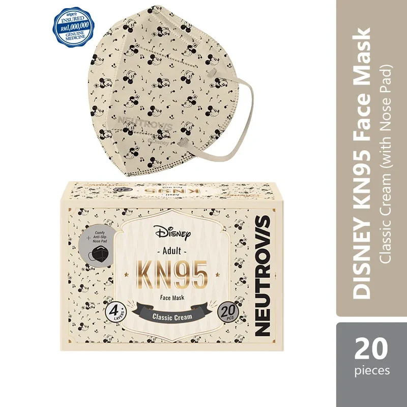 Neutrovis Kn95 Face Respirator Disney (Classic Cream) 20s