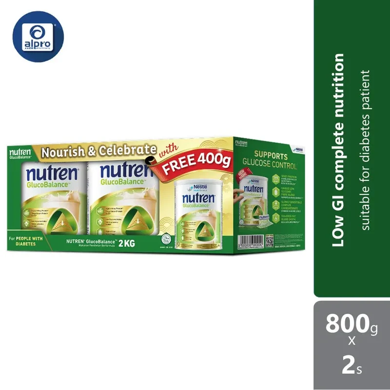 Nestle Nutren Glucobalance 2 x 800g FOC 400g