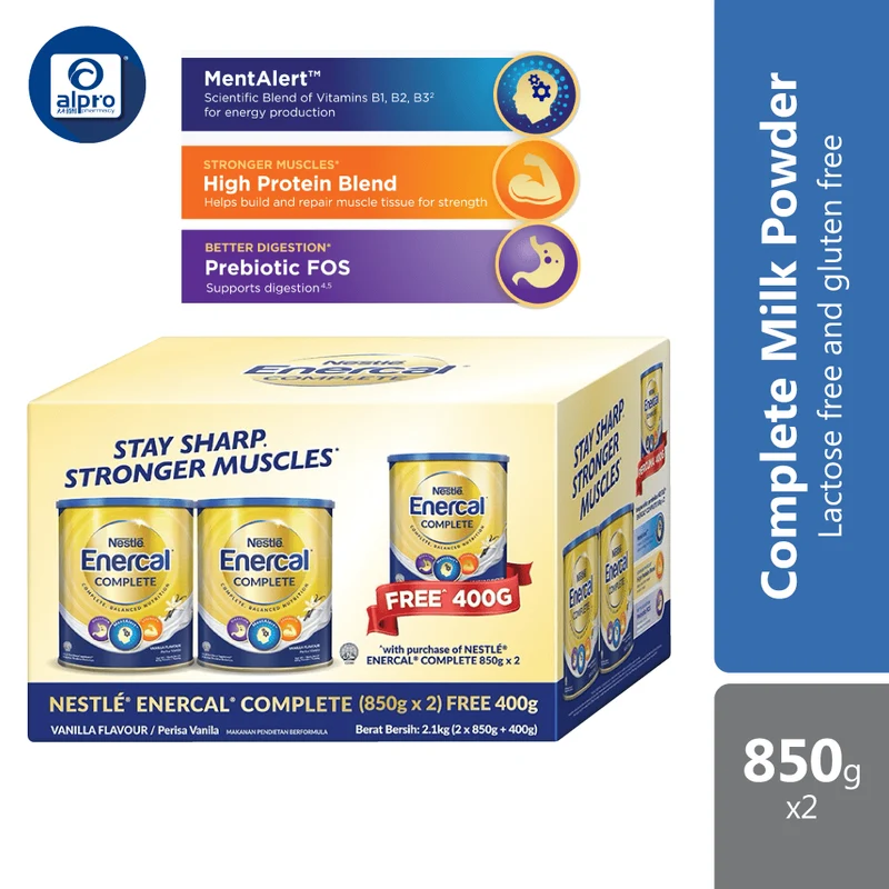 Nestle Enercal Complete ( 2x 850g) FREE 400g