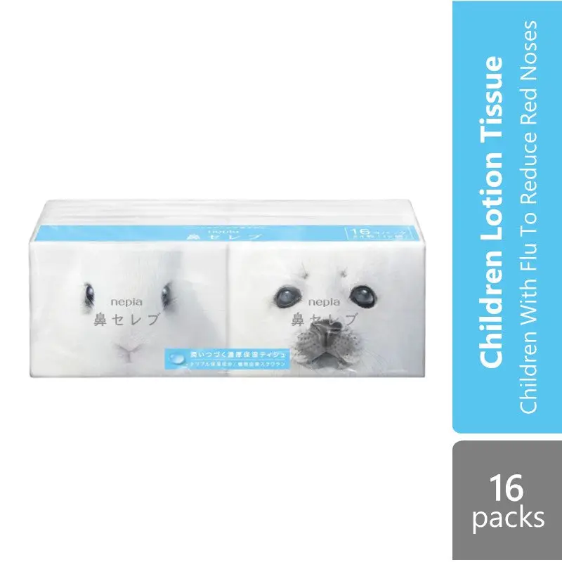 Nepia Hana Celeb Pocket Tissue 16 X 24s | Children With Flu To Reduce Red Noses