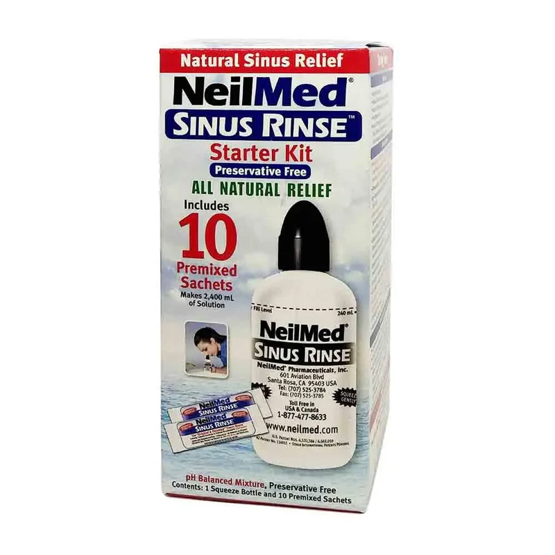 Neilmed Sinus Rinse Starter Kit 10s | Reducing Inflammation Mucus Membrane