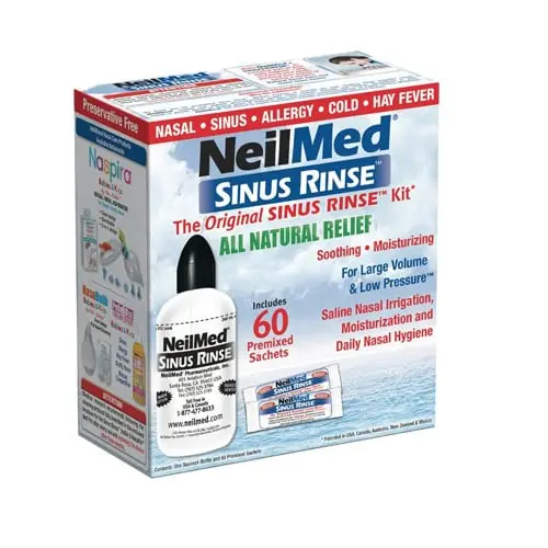 Neilmed Sinus Rinse Regular Kit 60s | Reduce Mucus Membrance Inflammation