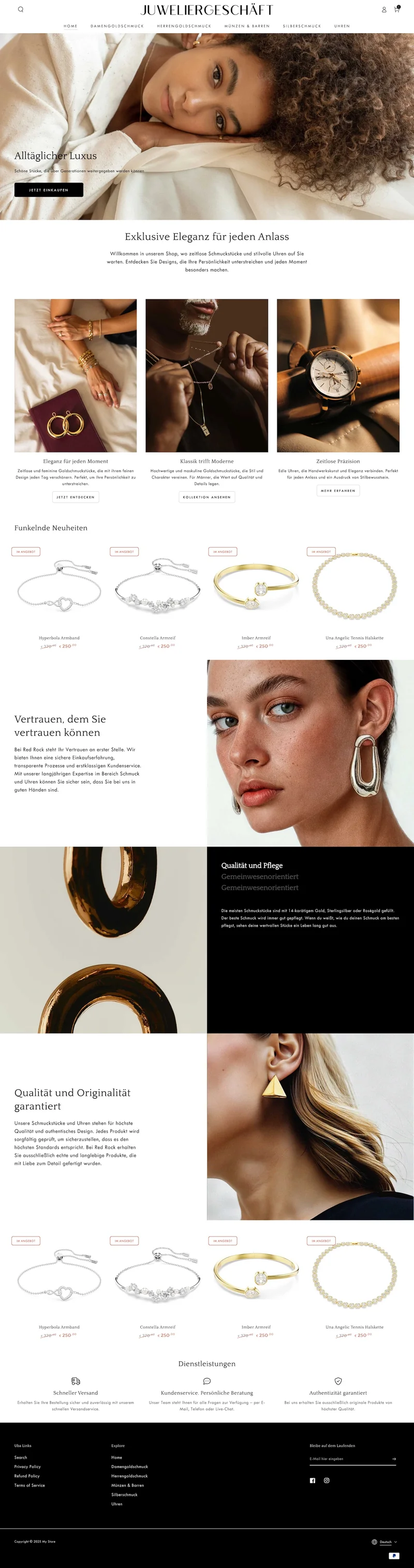 Custom Shopify Store for a Jewelry & Accessories Brand