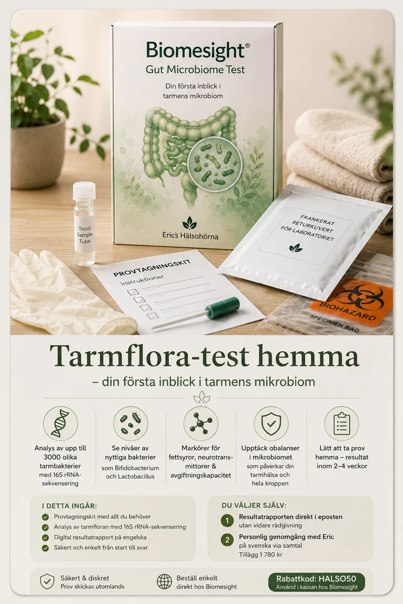 Tarmflora-test hemma | Biomesight mikrobiomtest