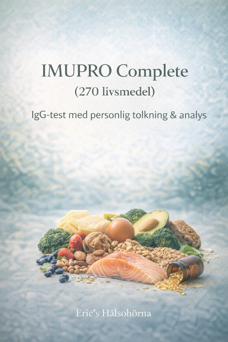 IMUPRO Complete (270 livsmedel) IgG-test med personlig tolkning & analys