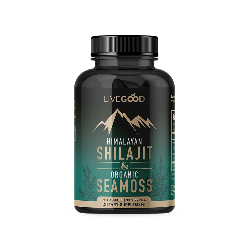 LiveGood Himalaya Shilajit + Biologisch Zeemos