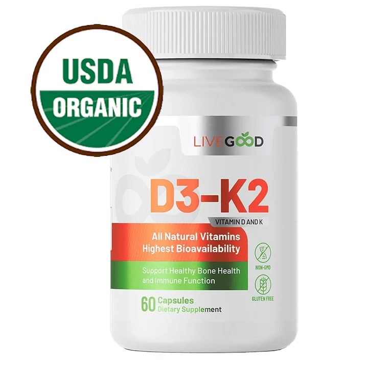 LiveGood Organische D3-K2 2000