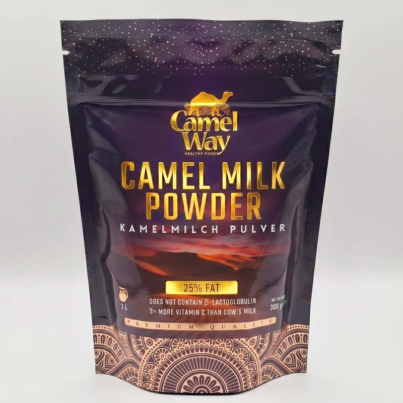 Camel Milk Powder 3L (300g) - 100% Pure A2 Whole Milk, Lactose Free, Natural Lactoferrin