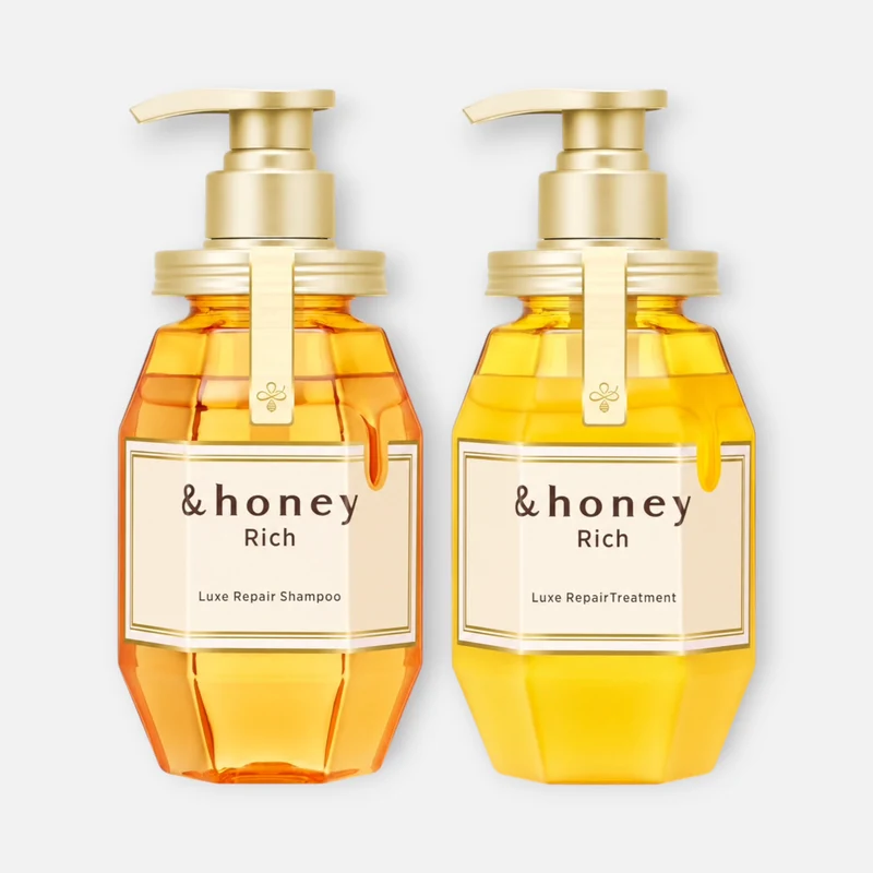 & Honey Rich Luxe Repair Shampoo 440ml & Treatment 440g Set