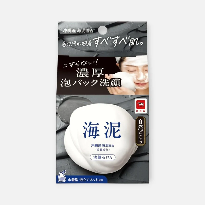 Cow Brand Shizengokochi Sea Clay Facial Soap 80g