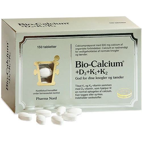 Pharma Nord Bio-calcium+d3+k1+k2 | 150 tabletter