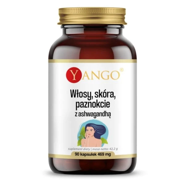Haare, Haut, Nägel mit Ashwagandha (90 Kapseln).