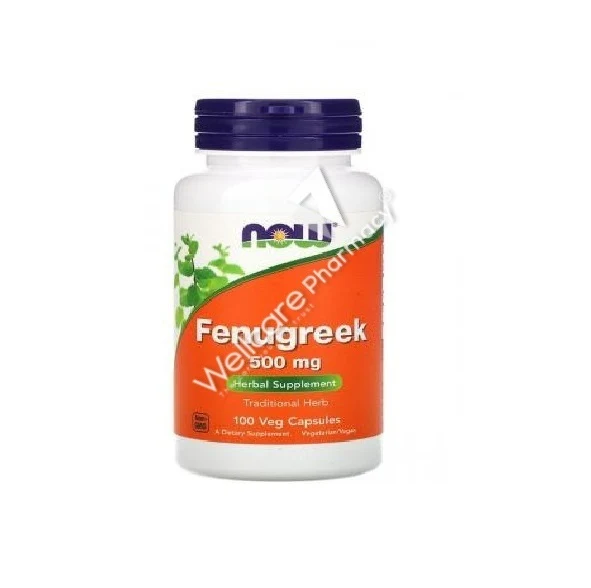 Now Fenugreek 500mg Capsules 100'S