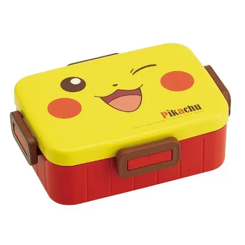 Skater Pikachu Antibacterial 4-point Lock Lunch Box And Chopsticks Bundle Set