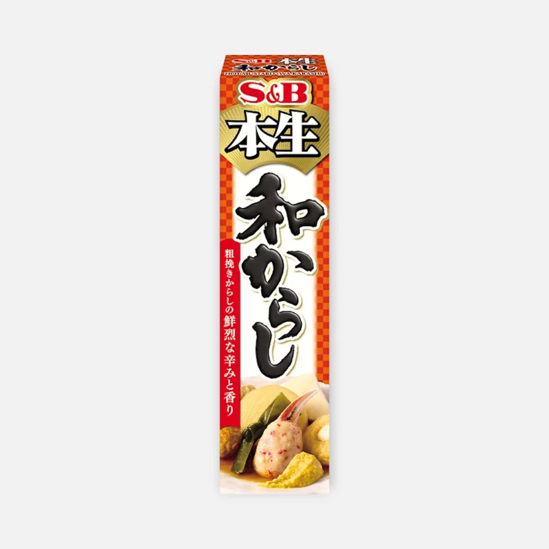 S&B Foods Hon Nama Wa Karashi Japanese Mustard Paste 43g