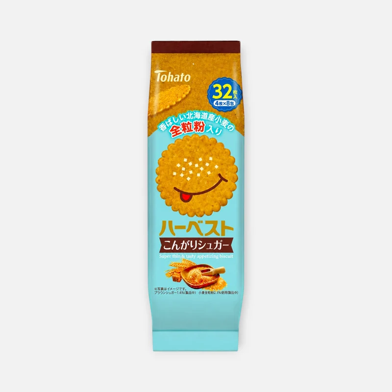 Tohato Harvest Kongari Sugar Biscuits 88g (32 Pieces)