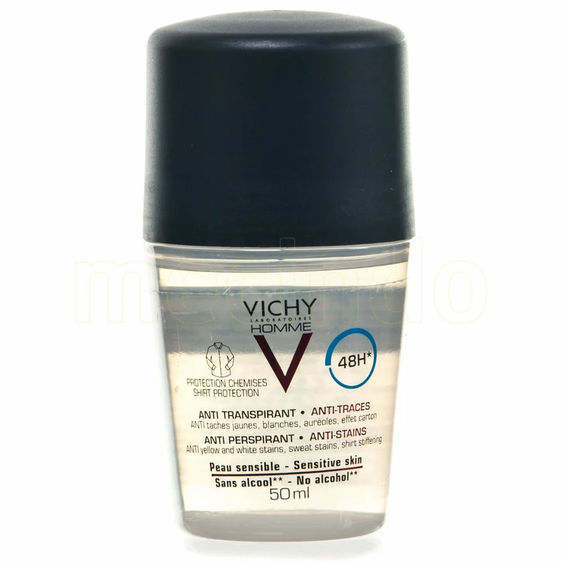 Vichy Homme Anti-Perspirant Shirt Protection Deo Roll-on 48Hr