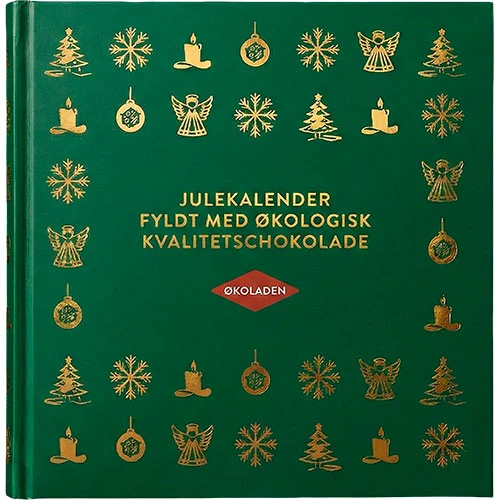 Økoladen Julkalender m. Fyllda Choklad- & Lakritskulor Ekologisk | 310 g