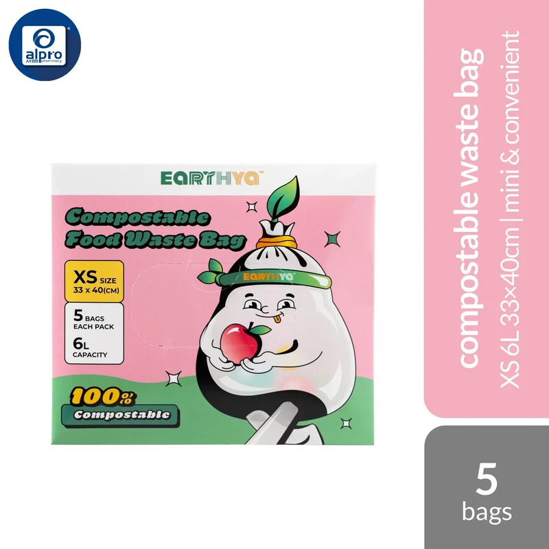 Earthya Compostable Mini Waste Bag XS 5s | 100% No Microplastics & Earth Friendly