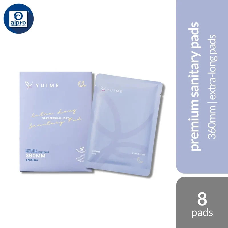 Yuime Extra Long Pad 36cm 8s | Ultra-Thin & Super Absorbent