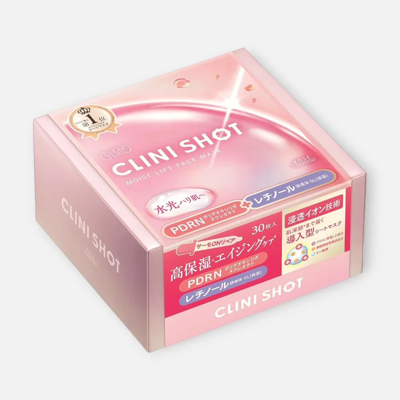 Kose Clear Turn Clini Shot Moist Lift Face Mask (30 Sheets)