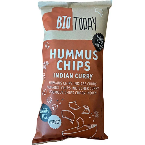 Bio Today Hummuschips Indisk Curry Ekologisk | 75 g