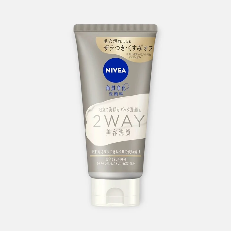 Nivea Japan 2-Way Mineral Clay Facial Cleanser 120g