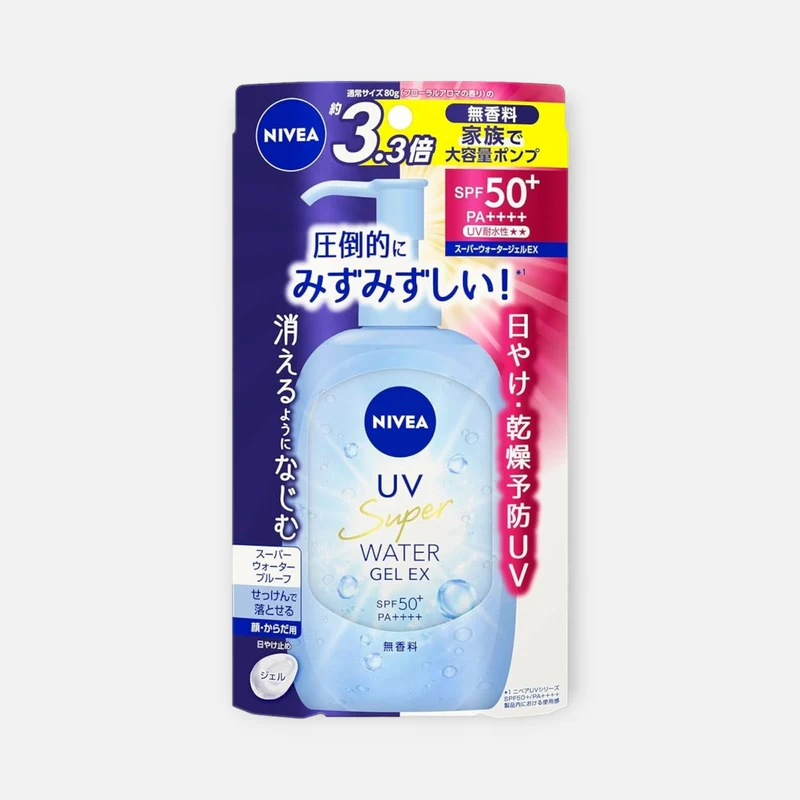Nivea Japan UV Super Water Gel EX (Pump) SPF50+ PA+++ 270g