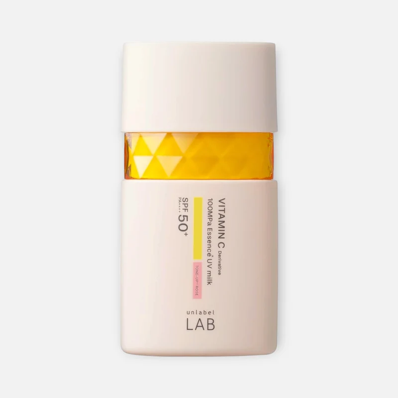 Unlabel LAB Vitamin C 100MPa Essence UV Milk (Tone Up Rose) SPF50+ PA++++ 50ml