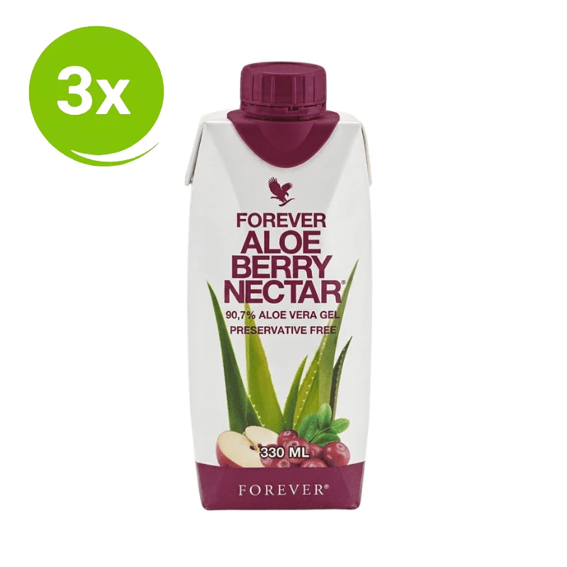 Aloe Berry Nectar Mini Drink 3-Pack 330 ml