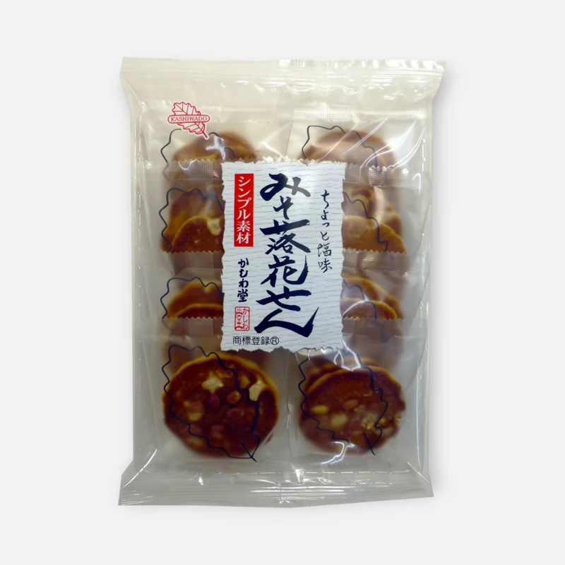 Kashiwadou Miso & Peanuts Senbei (16 units)