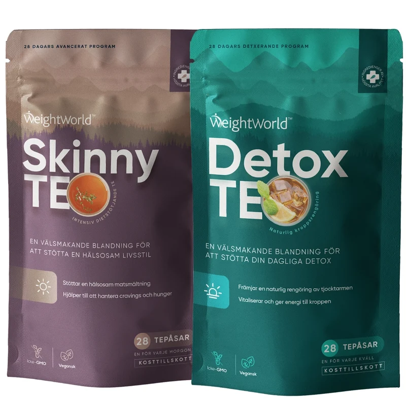 Skinny Te och Detox Te paket